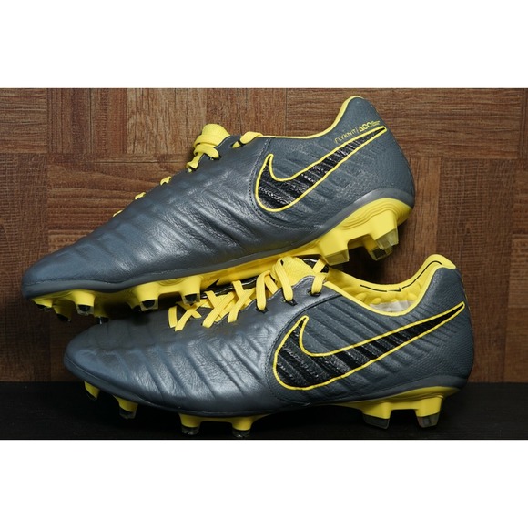 Nike Tiempo Legend 7‎ Elite FG Dark Grey Opti Yellow AH7238-008 SIZE 6.5 main image 7